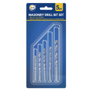 5pc Masonry Drill Bit Set