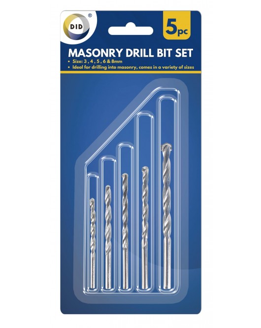 5pc Masonry Drill Bit Set