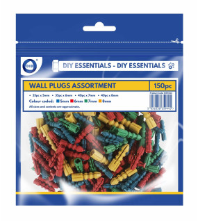 150pc Wall Plugs Assortment