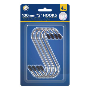 4pc 100mm "S" Hooks