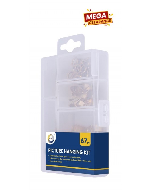 67pc Picture Hanging Kit