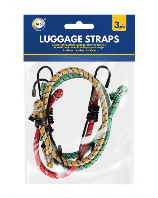 3pc Luggage Straps