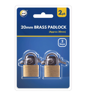 2pc 20mm Brass Padlocks