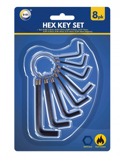 8pc Hex Key Set