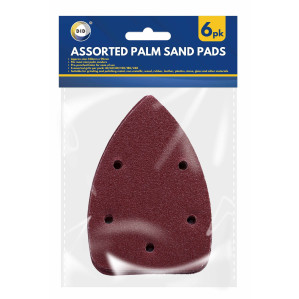 6pc Assorted Palm Sand Pads