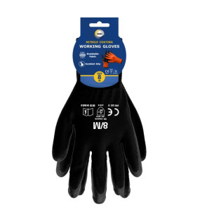 Size 8 Nitrile Coated Gloves - M