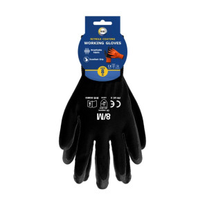 Size 8 Nitrile Coated Gloves - M