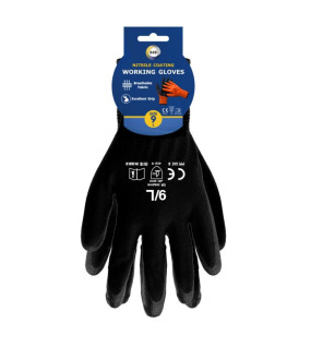 Size 9 Nitrile Coated Gloves - L