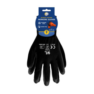 Size 9 Nitrile Coated Gloves - L