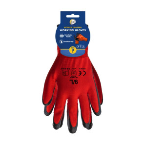 Size 9 Nitrile Coated Gloves - L