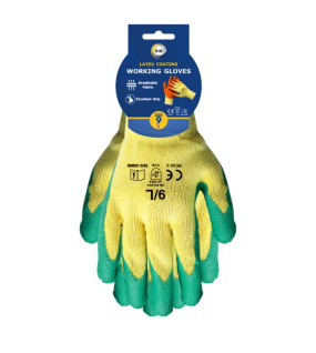 Size 9 Latex Coated Gloves - L
