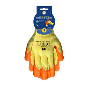 Size 9 Latex Coated Gloves - L