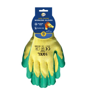 Size 10 Latex Coated Gloves - xl
