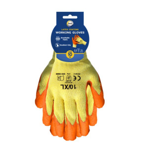 Size 10 Latex Coated Gloves - xl