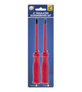 2pc 4" Insulated Screwdriver Set