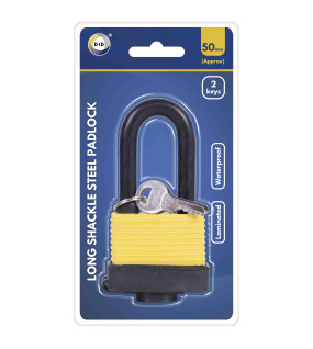 50mm Long Shackle Laminated Waterproof Steel Padlock