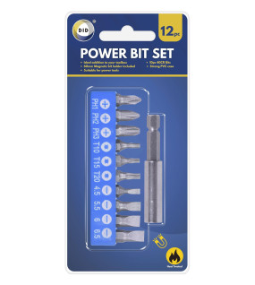 12pc Power Bit Set
