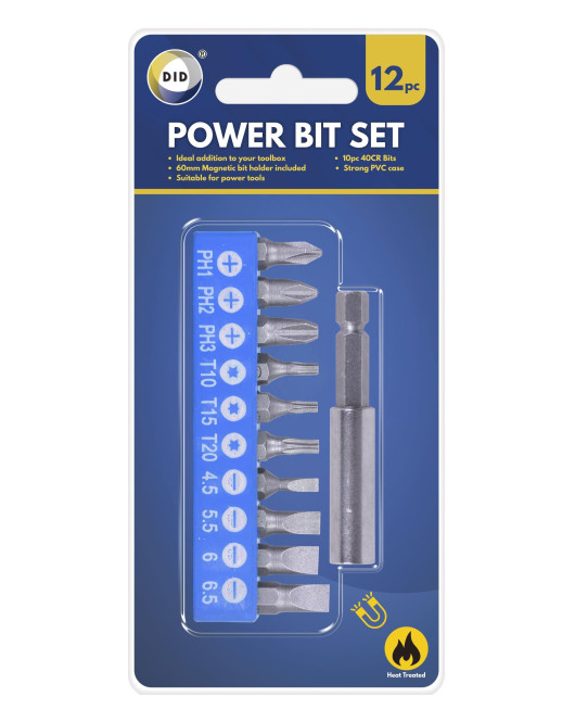 12pc Power Bit Set