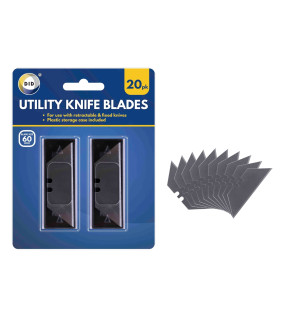 20Pk Utility Knife Blades
