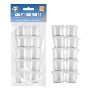 10pc Craft Containers
