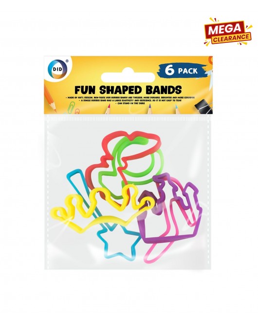 6pc Fun Shaped Bands