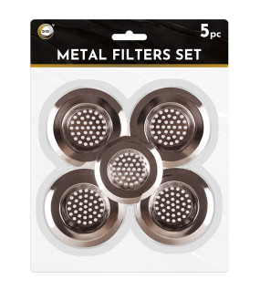 5pc Metal Filters Set