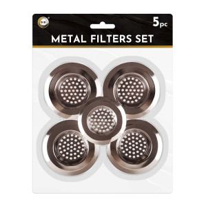 5pc Metal Filters Set