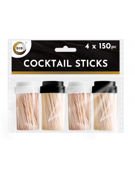 4 x 150pc Cocktail Sticks