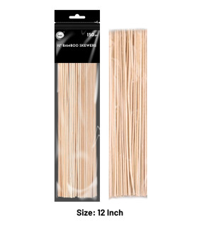 150pc 12" Bamboo Skewers