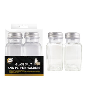 Glass Salt and Pepper Holders
