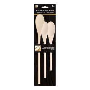 3pc Wooden Spoon Set