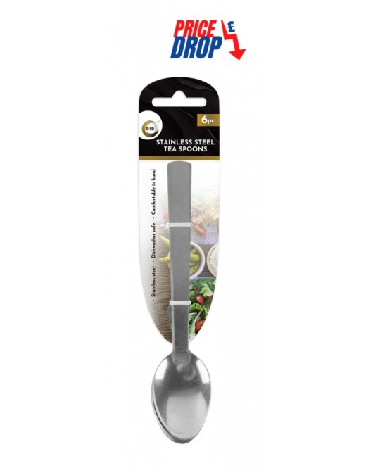 6pc Stainless Steel Tea Spoons