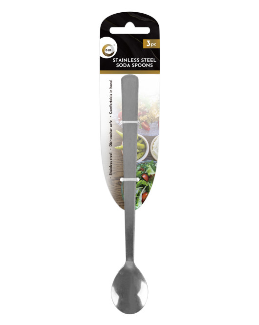 3pc Stainless Steel Soda Spoons