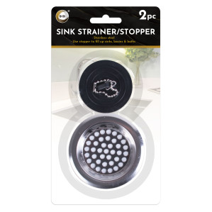 2pc Sink Strainer/Stopper
