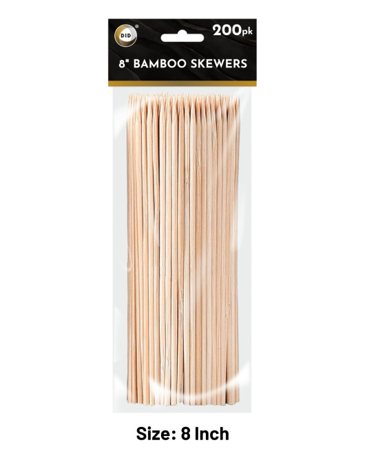 200Pk 8" Bamboo Skewers