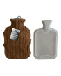 2Litre Hot Water Bottle & Knitted Cover