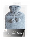 2Litre Hot Water Bottle & Deluxe Plush Cover