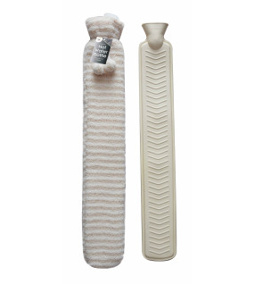 2Litre Extra Long Hot Water Bottle & Plush Cover
