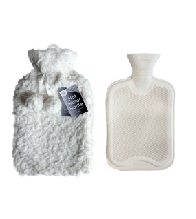 2Litre Hot Water Bottle & Soft Teddy Plush Cover