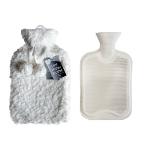 2Litre Hot Water Bottle &amp; Soft Teddy Plush Cover