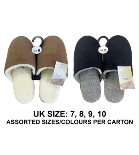 Men's Slip-On Suede Slippers