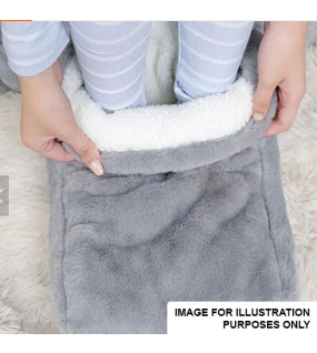 2Litre Hot Water Bottle Suede Thick Plush Foot Warmer