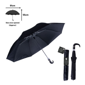 U-Shaped Umbrella with Cover - Black Handle