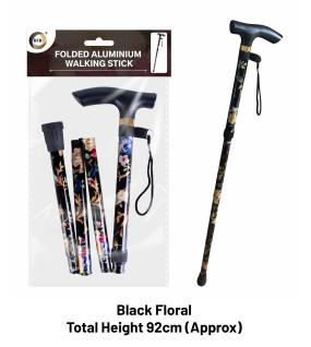 Folded Aluminium Walking Stick