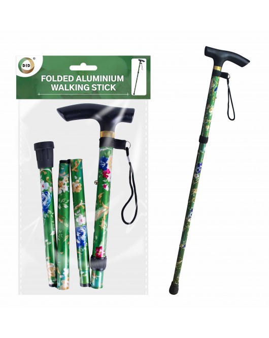 Folded Aluminium Walking Stick