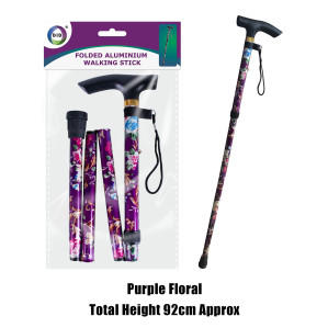 Folded Aluminium Walking Stick