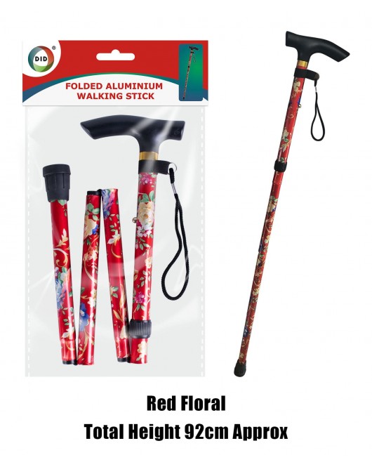 Folded Aluminium Walking Stick
