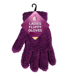 Ladies Fluffy Gloves