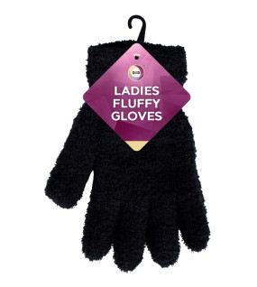 Ladies Fluffy Gloves