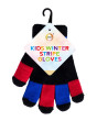 Kids Winter Stripe Gloves